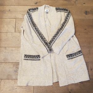 Oversized Open Sweater